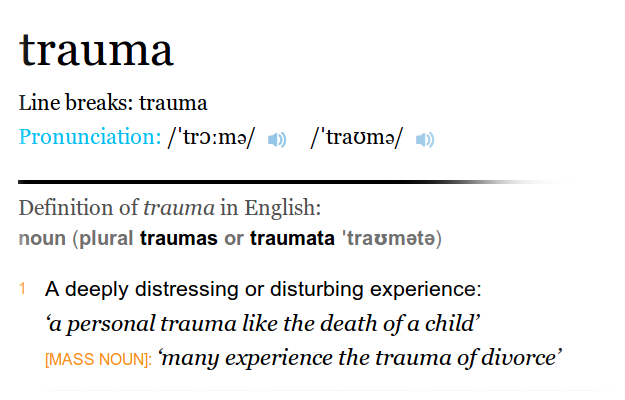 Definition - Trauma